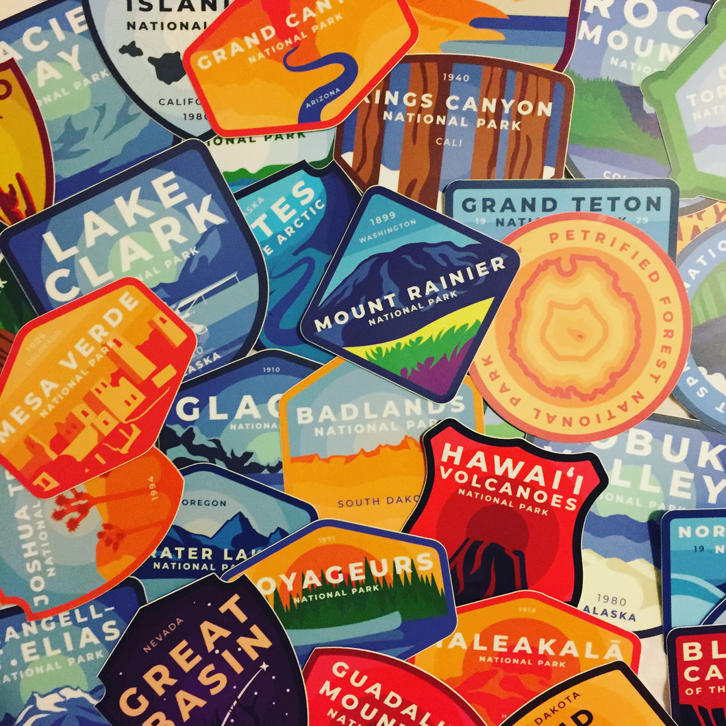 All National Park Stickers